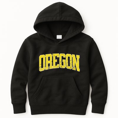 Oregon Vintage City Kids Hoodie
