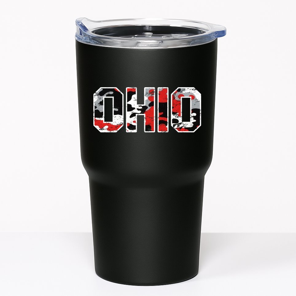 Ohio Vintage Camouflage Tumbler