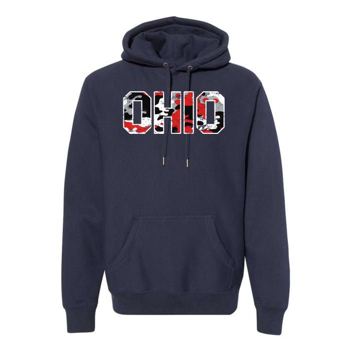 Ohio Vintage Camouflage Premium Hoodie