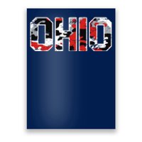 Ohio Vintage Camouflage Poster