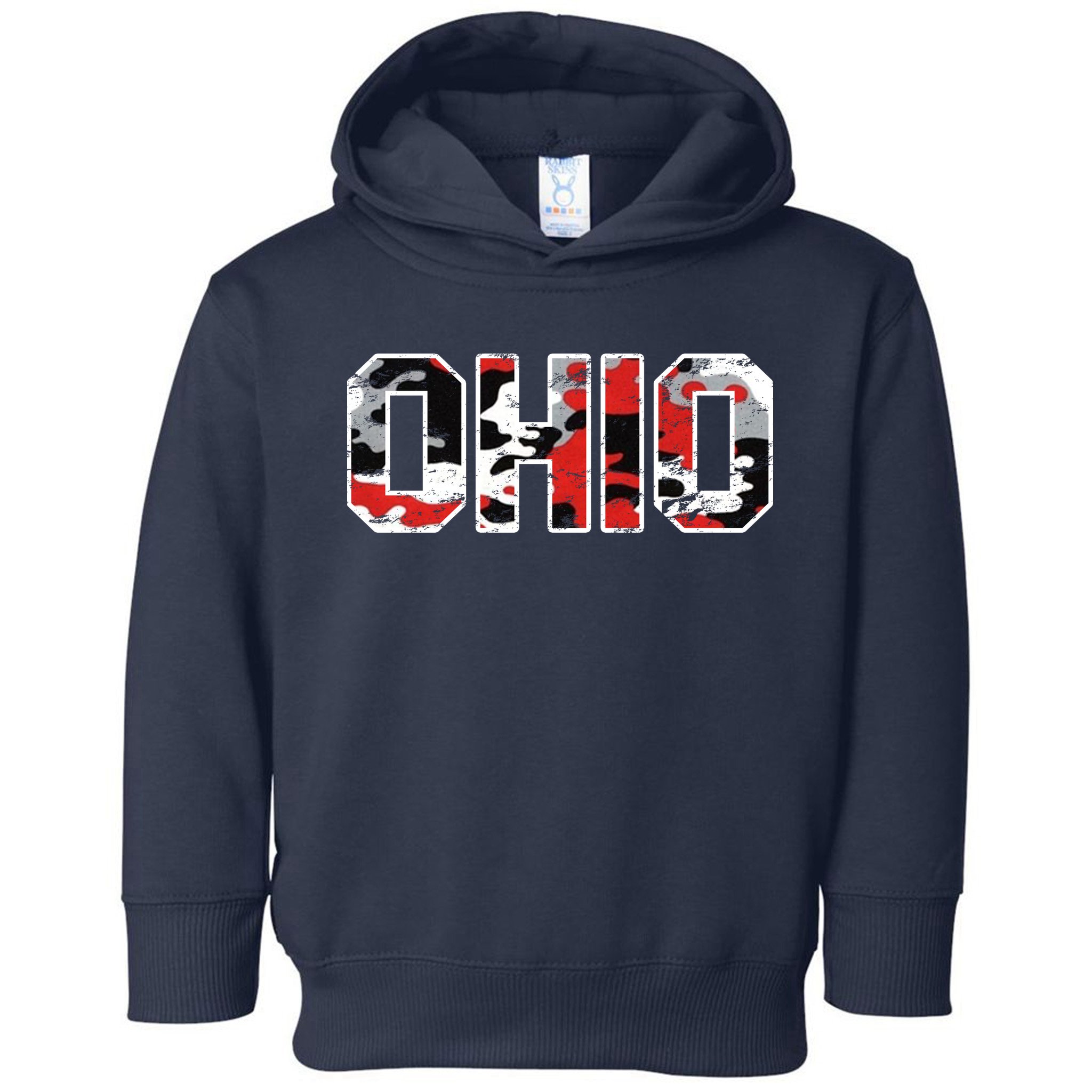 Ohio Vintage Camouflage Toddler Hoodie
