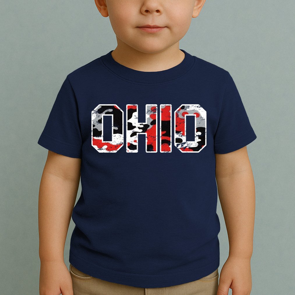 Ohio Vintage Camouflage Toddler T-Shirt