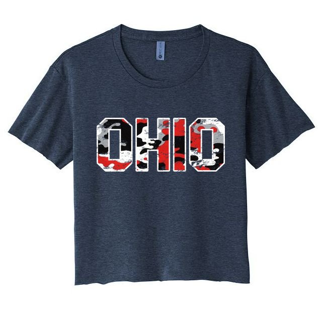 Ohio Vintage Camouflage Crop Top