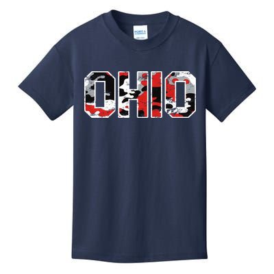 Ohio Vintage Camouflage Kids T-Shirt