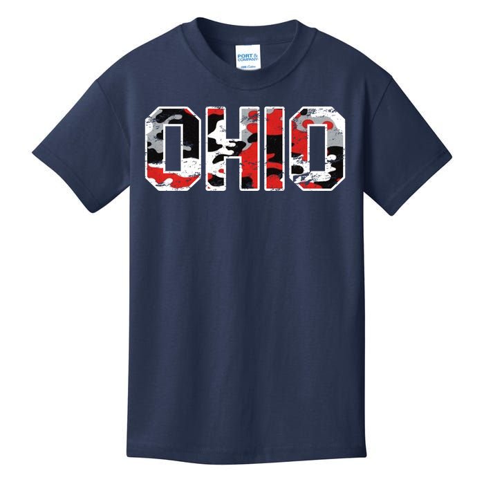 Ohio Vintage Camouflage Kids T-Shirt