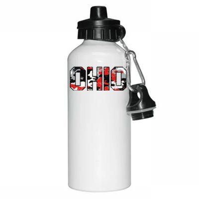 Ohio Vintage Camouflage Aluminum Water Bottle 