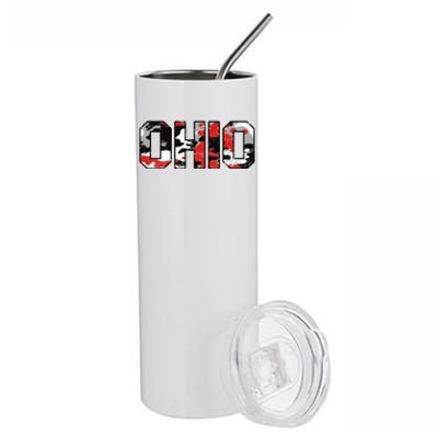 Ohio Vintage Camouflage Stainless Steel Tumbler