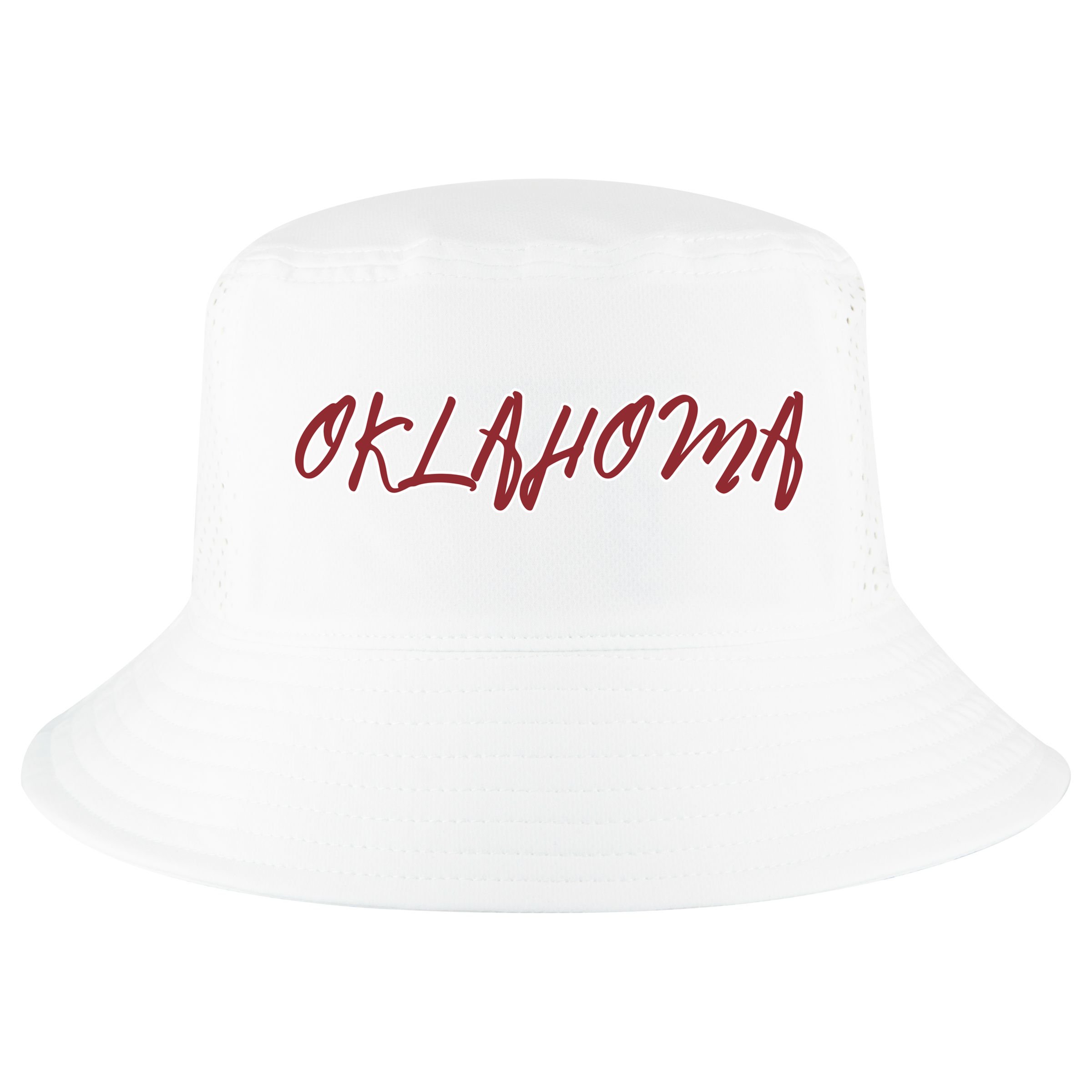 Oklahoma Vintage Cursive College Cool Comfort Performance Bucket Hat
