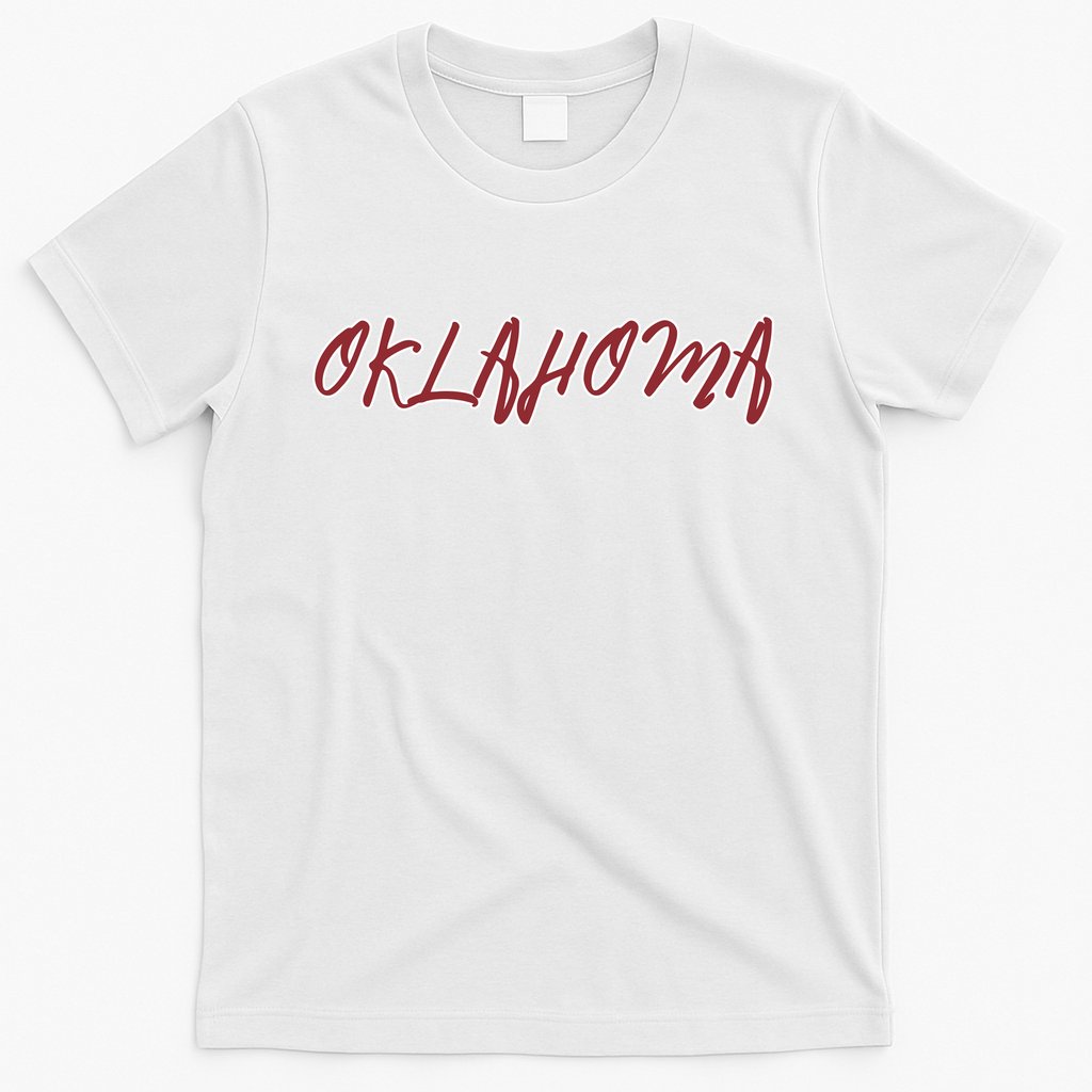 Oklahoma Vintage Cursive College T-Shirt