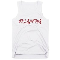Oklahoma Vintage Cursive College Tank Top