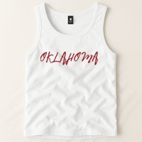 Oklahoma Vintage Cursive College Tank Top
