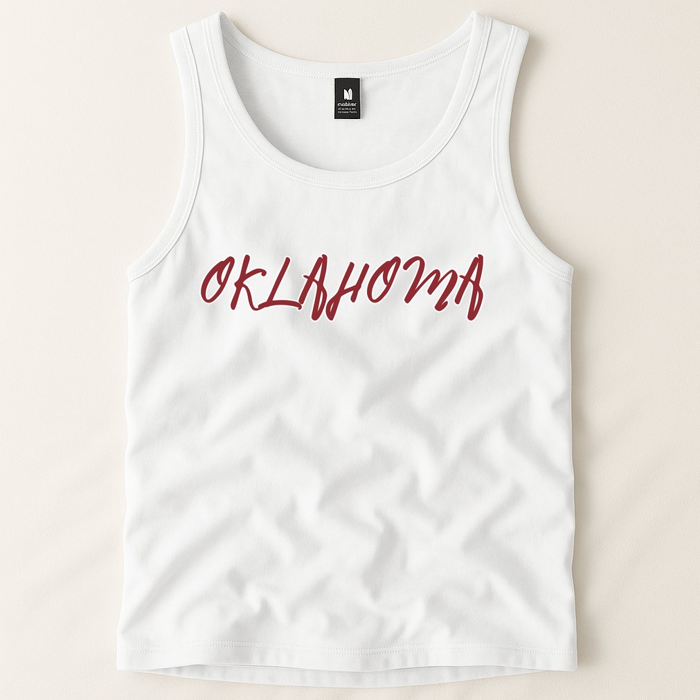 Oklahoma Vintage Cursive College Tank Top