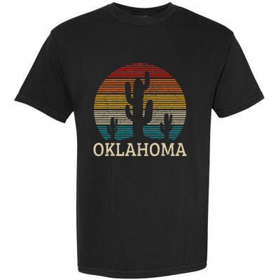 Oklahoma Vintage Cactus Desert Souvenir Gift Garment-Dyed Heavyweight T-Shirt