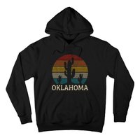 Oklahoma Vintage Cactus Desert Souvenir Gift Hoodie