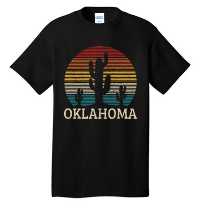 Oklahoma Vintage Cactus Desert Souvenir Gift Tall T-Shirt