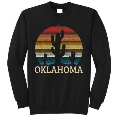 Oklahoma Vintage Cactus Desert Souvenir Gift Tall Sweatshirt