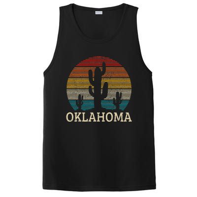 Oklahoma Vintage Cactus Desert Souvenir Gift PosiCharge Competitor Tank