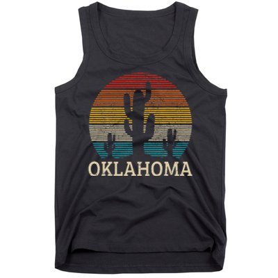 Oklahoma Vintage Cactus Desert Souvenir Gift Tank Top