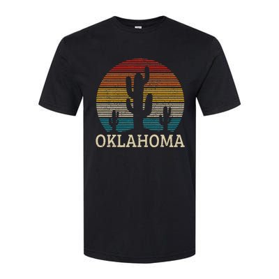 Oklahoma Vintage Cactus Desert Souvenir Gift Softstyle CVC T-Shirt