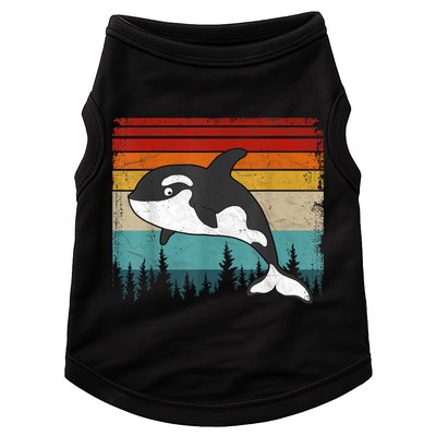 Orca Vintage Distressed Retro Style Cool Orca Doggie Tank