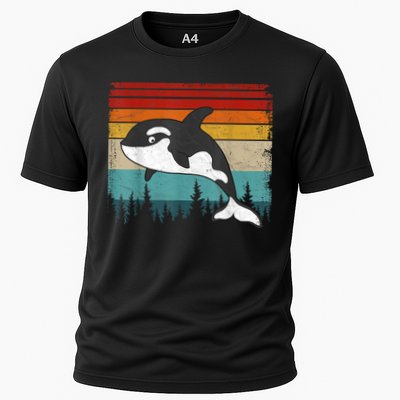 Orca Vintage Distressed Retro Style Cool Orca Performance Shirt