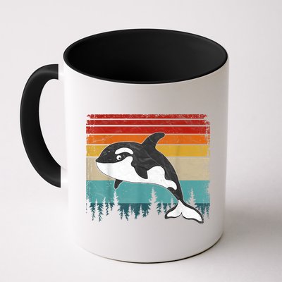Orca Vintage Distressed Retro Style Cool Orca Mug