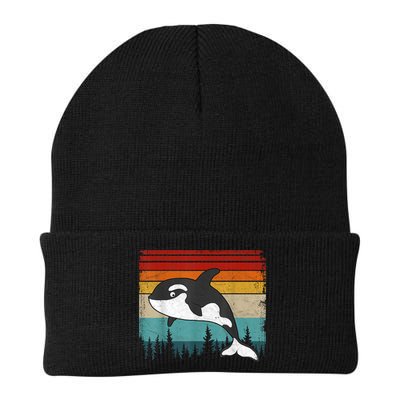 Orca Vintage Distressed Retro Style Cool Orca Beanie