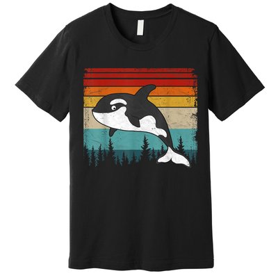 Orca Vintage Distressed Retro Style Cool Orca Premium T-Shirt