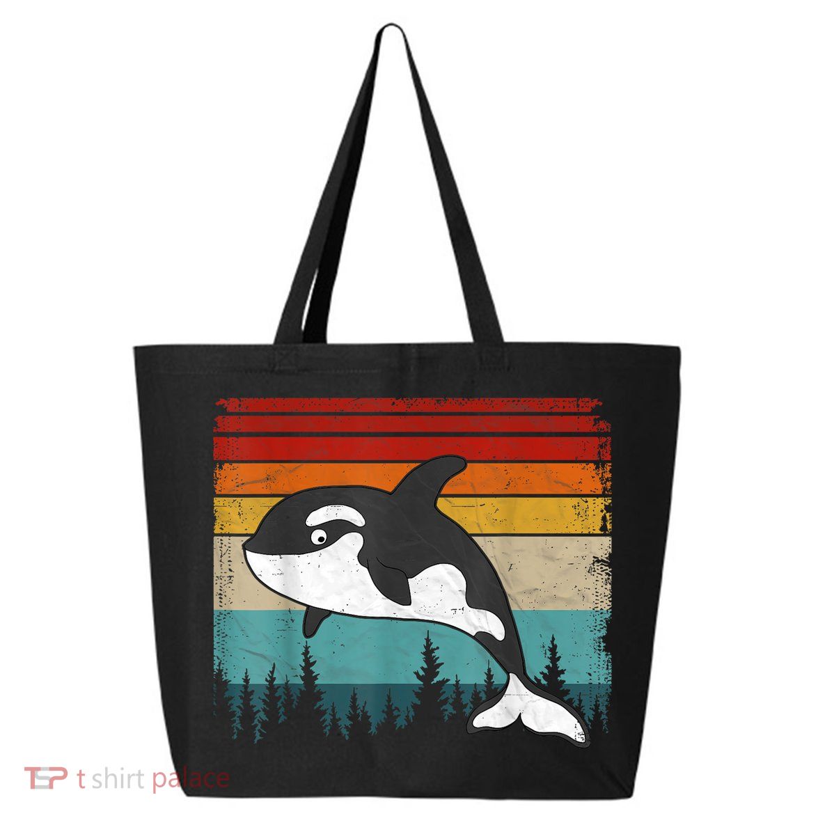 Orca Vintage Distressed Retro Style Cool Orca 25L Jumbo Tote