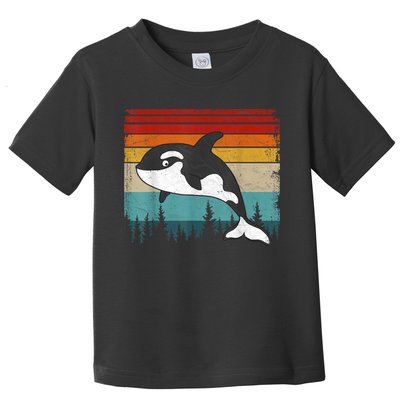 Orca Vintage Distressed Retro Style Cool Orca Toddler T-Shirt