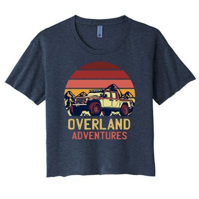 Overland Adventures Women's Crop Top Tee