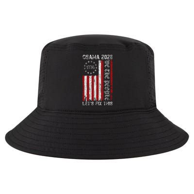 Obama Vintage Flag Retro Patriotic 2028 Political Protest Cool Comfort Performance Bucket Hat