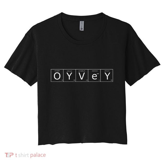 Oy Vey Funny Jiddian Hebrew Jewish Crop Top