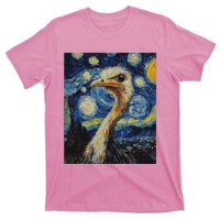 Ostrich Van Gogh Style Starry Night T-Shirt