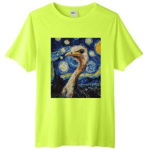 Ostrich Van Gogh Style Starry Night Tall Fusion ChromaSoft Performance T-Shirt