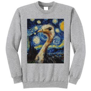 Ostrich Van Gogh Style Starry Night Sweatshirt