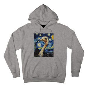 Ostrich Van Gogh Style Starry Night Tall Hoodie