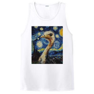 Ostrich Van Gogh Style Starry Night PosiCharge Competitor Tank