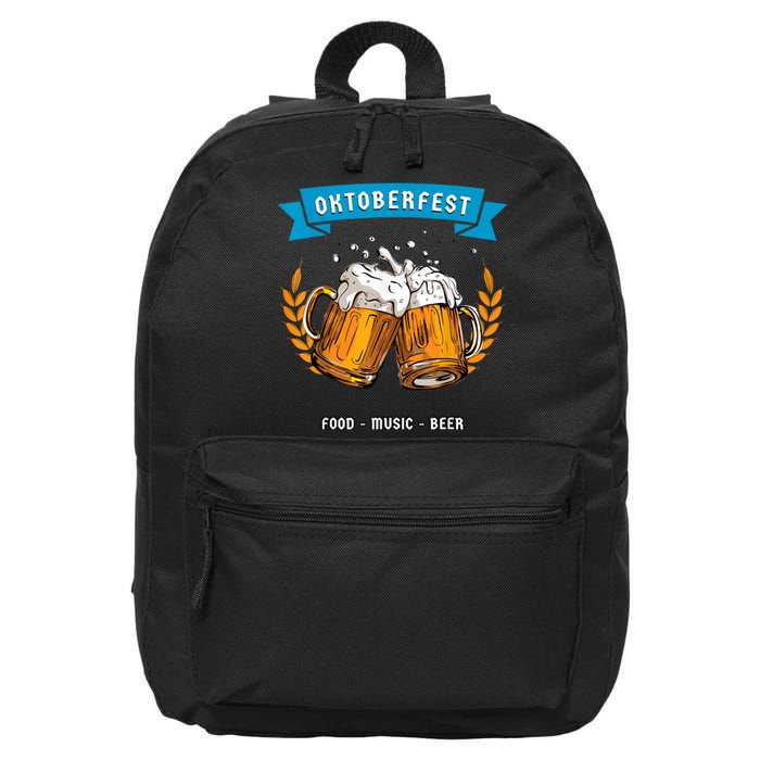 Oktoberfest Vintage German Beer Drinking 16 in Basic Backpack