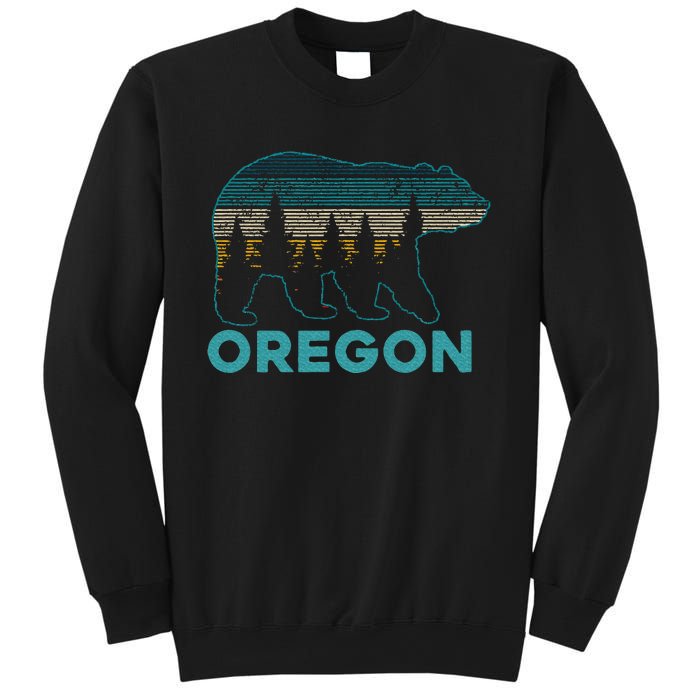 Oregon Vintage Grizzly Bear Nature Hiking Souvenir Sweatshirt