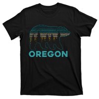 Oregon Vintage Grizzly Bear Nature Hiking Souvenir T-Shirt