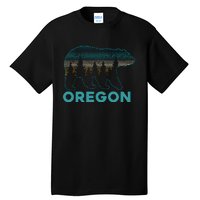 Oregon Vintage Grizzly Bear Nature Hiking Souvenir Tall T-Shirt