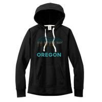 Oregon Vintage Grizzly Bear Nature Hiking Souvenir Women's Fleece Hoodie