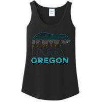 Oregon Vintage Grizzly Bear Nature Hiking Souvenir Ladies Essential Tank