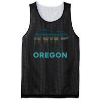 Oregon Vintage Grizzly Bear Nature Hiking Souvenir Mesh Reversible Basketball Jersey Tank