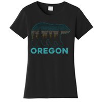 Oregon Vintage Grizzly Bear Nature Hiking Souvenir Women's T-Shirt