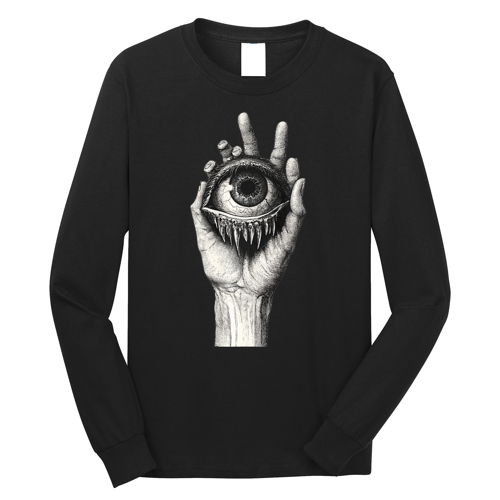Obscure Visions Goth Alt Macabre Creepy Long Sleeve Shirt