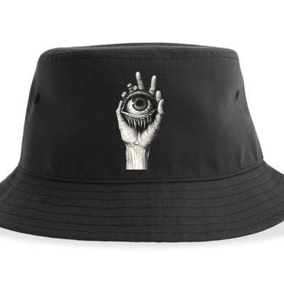 Obscure Visions Goth Alt Macabre Creepy Sustainable Bucket Hat
