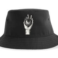 Obscure Visions Goth Alt Macabre Creepy Sustainable Bucket Hat