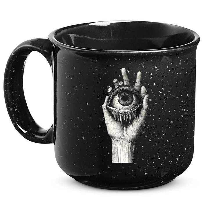 Obscure Visions Goth Alt Macabre Creepy 15oz Campfire Ceramic Mug